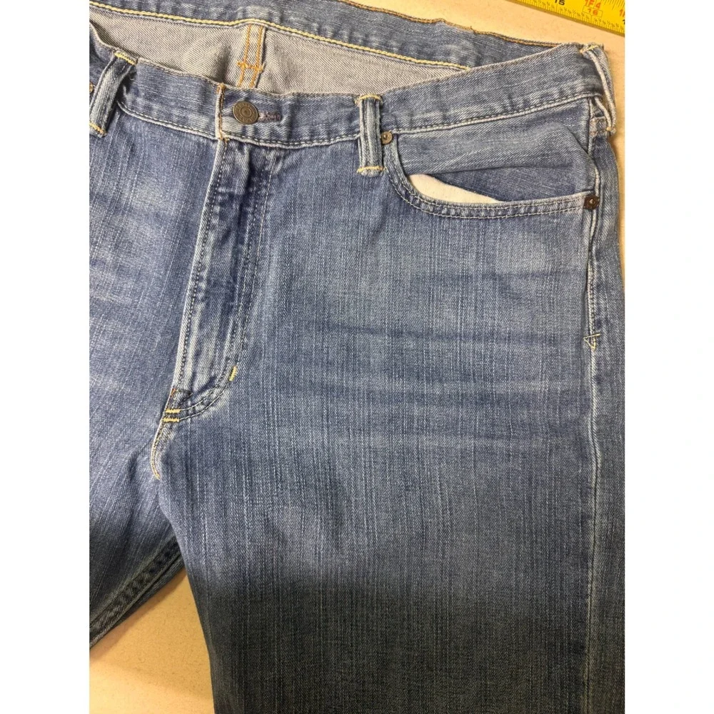 Polo Ralph Lauren Mens Straight Leg Jeans 38x32 Medium Wash Blue 100% Cotton